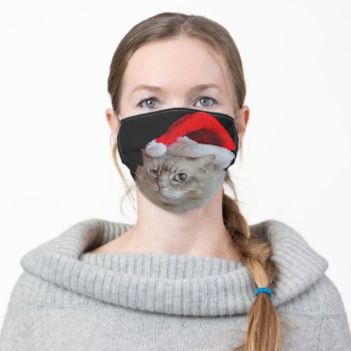 Christmas Rag Doll Cat Adult Cloth Face Mask