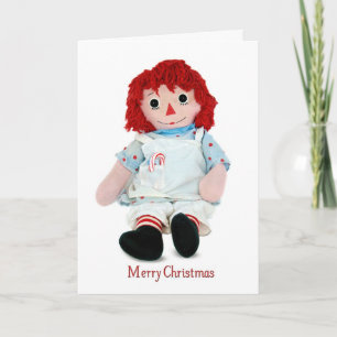 Christmas Rag Doll Holiday Card
