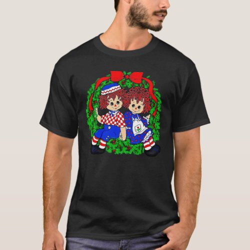 Christmas Raggedy Anne and Andy Vintage 1478png147 T_Shirt