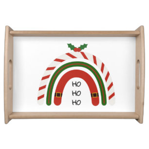 Christmas Rainbow Let it Snow    Serving Tray