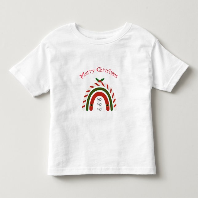 Christmas Rainbow Let it Snow      Toddler T-shirt (Front)