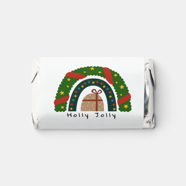 Christmas Rainbow With A Present  Hershey's Miniatures (Front)