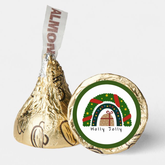 Christmas Rainbow With It A Present Hershey®'s Kisses® (Front)
