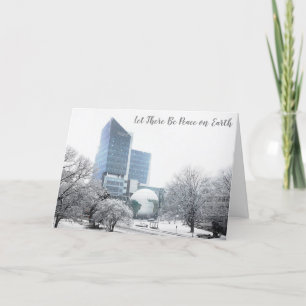 Christmas Raleigh NC North Carolina Peace on Earth Holiday Card