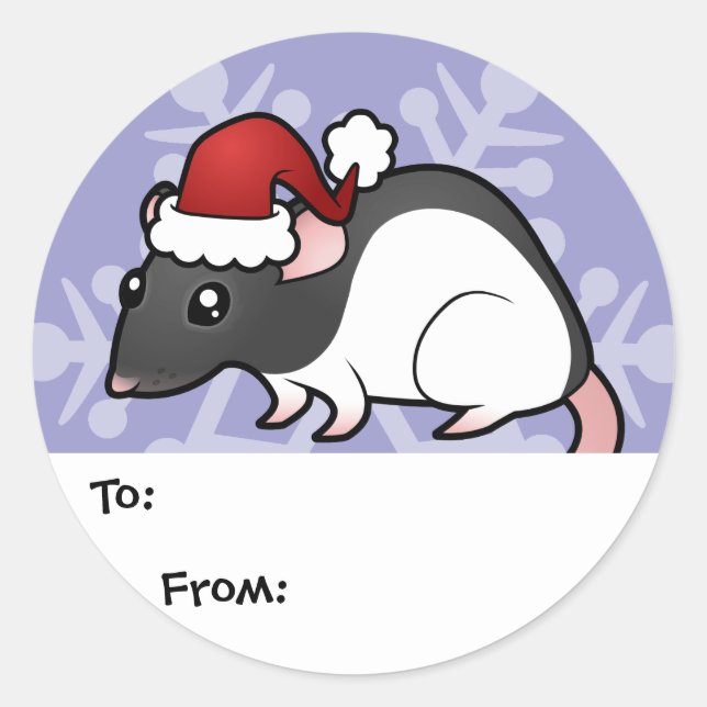 Christmas Rat Gift Tags (Front)