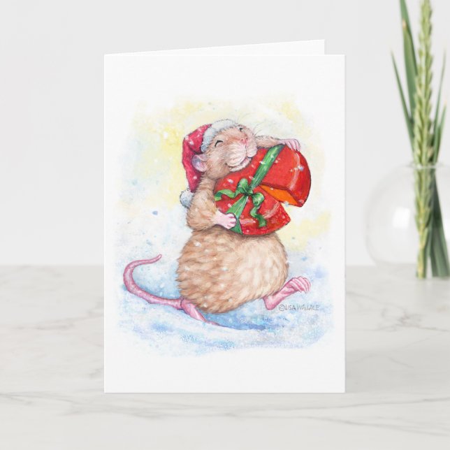 Christmas Rat Holiday Card (Front)