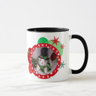Christmas rat mug