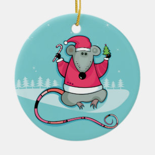 Christmas Rat Ornament