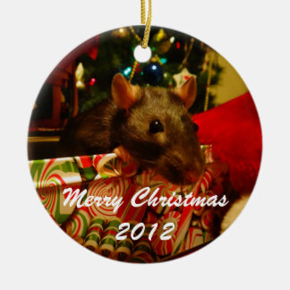 Christmas Rat Ornament 2012