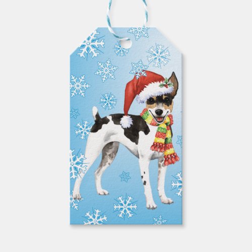 Christmas Rat Terrier Gift Tags