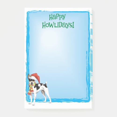Christmas Rat Terrier Post_it Notes