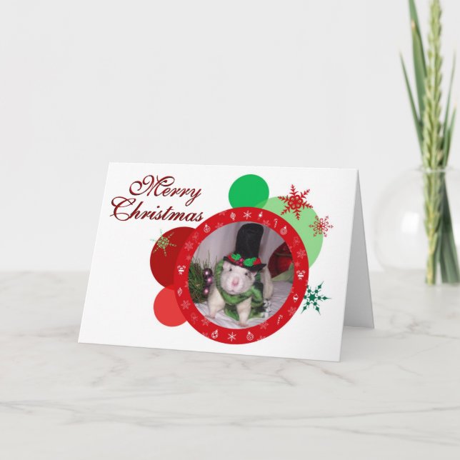 Christmas Rattie Holiday Card (Front)