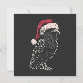 Christmas Raven Holiday Card