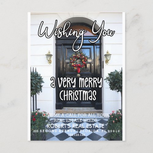 Christmas real estate company christmas card