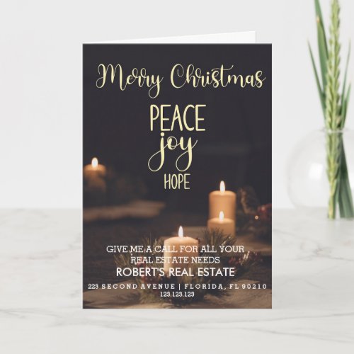 Christmas real estate company christmas card