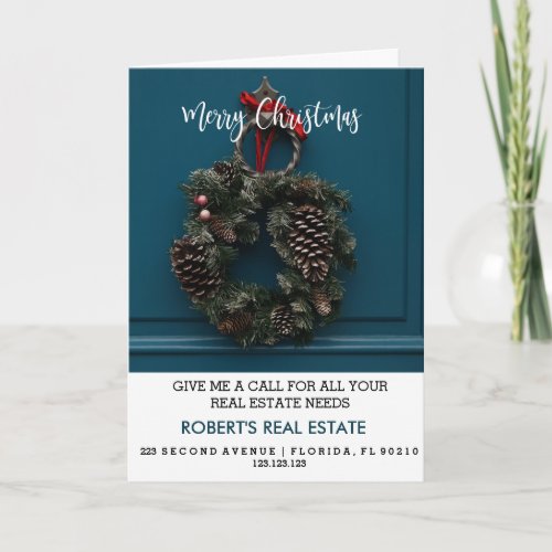 Christmas real estate company christmas card