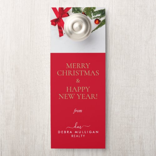 Christmas Real Estate Marketing Door Hanger