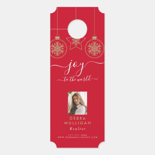 Christmas Real Estate Marketing Door Hanger