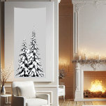 Christmas Realistic Wonderland Theme Snow Tree Banner