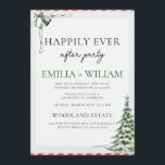 Christmas Reception After Party Wedding Card<br><div class="desc">For more advanced customization of this design,  simply select the "Customize It" button above!</div>