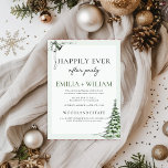 Christmas Reception After Party Wedding Card<br><div class="desc">For more advanced customization of this design,  simply select the "Customize It" button above!</div>