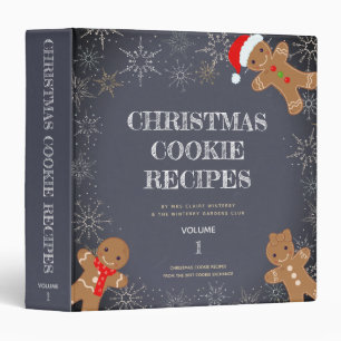 Christmas Recipe 3 Ring Binder