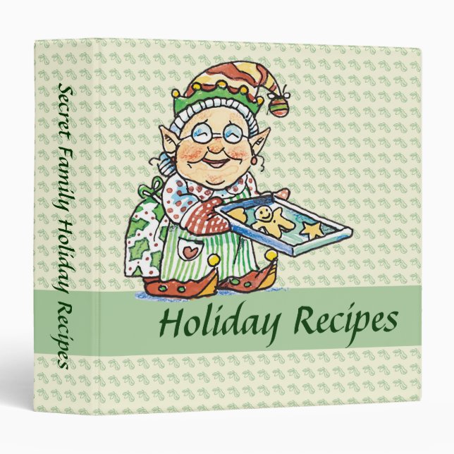 Christmas Recipe binder (Front/Spine)