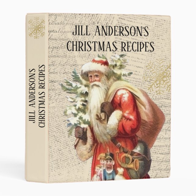 Christmas Recipe Binder (Front/Spine)