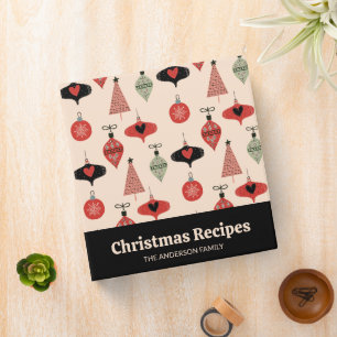 Christmas Recipe Book Holiday Binder