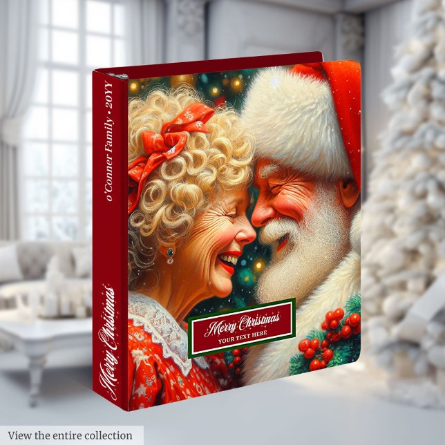 Christmas Recipe Book Memory Album Vintage Binder (Christmas Recipe Book Memory Album Vintage Binder)