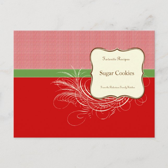 Christmas Recipe Cards (Front)