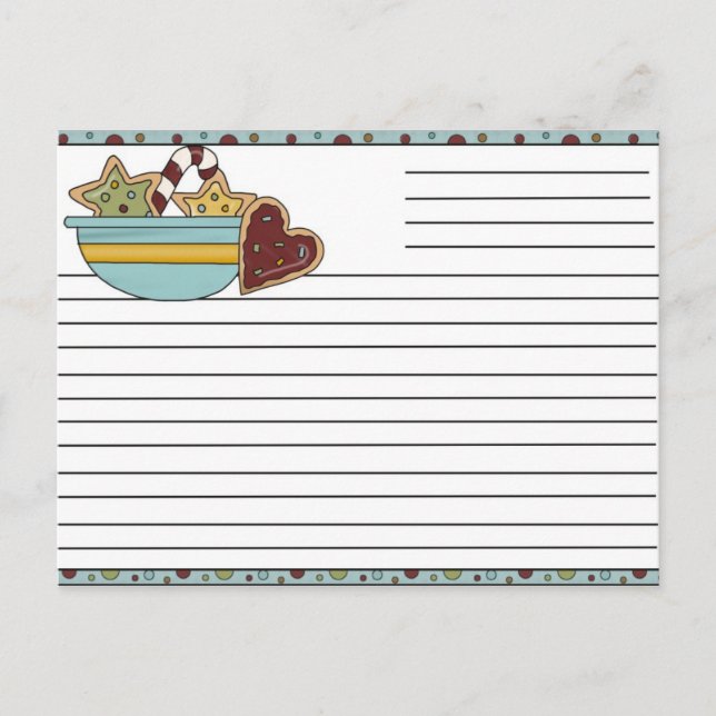 Christmas Recipe Cards (Front)