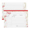 Christmas Recipe Cards Snowy Winterberries