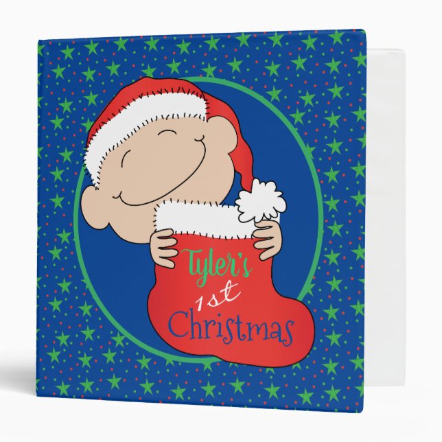 Christmas Recipe/Photo/Card Binder Personalize/Red (Front/Inside)