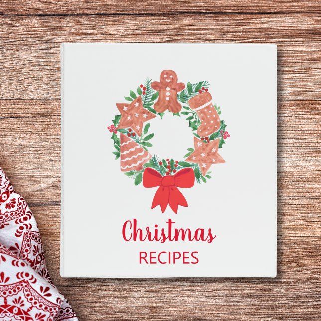 Christmas Recipes 3 Ring Binder (Creator Uploaded)
