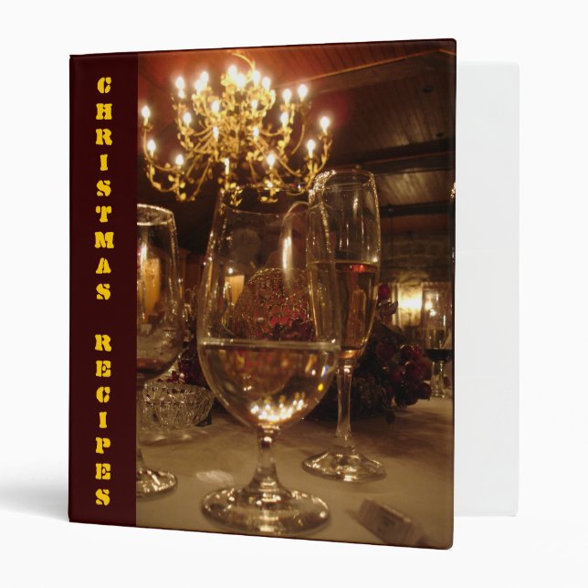 CHRISTMAS RECIPES binder (Front/Inside)