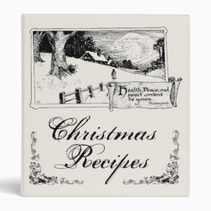 Christmas Recipes Personalized Avery Binder