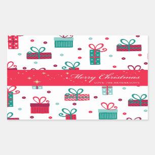 Christmas  rectangular sticker