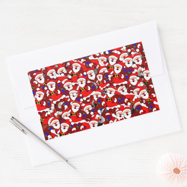 Christmas Rectangular Sticker (Envelope)