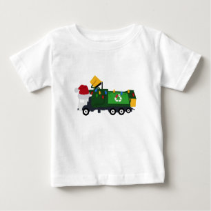 Christmas Recycling Garbage Truck Baby T-Shirt