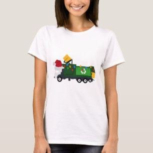 Christmas Recycling Garbage Truck T-Shirt