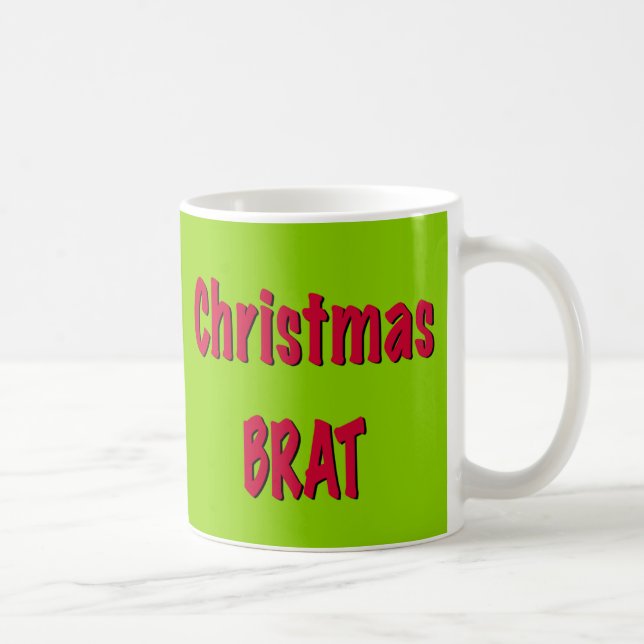 Christmas Red And Brat Green Coffee Mug (Right)