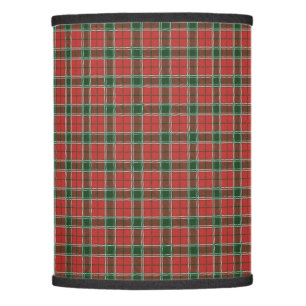 Christmas Red and Dark Green Tartan Lamp Shade