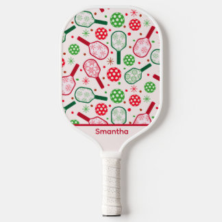 Christmas Red and Green Custom Pickleball paddles