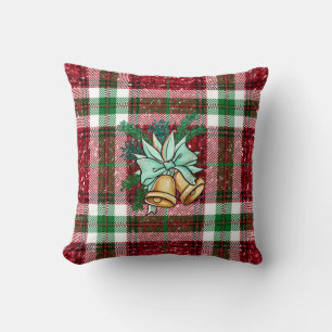 Christmas Red and Green Pillow double-sided