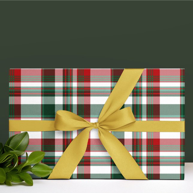 Christmas Red And Green Plaid Tissue Paper (Creator Uploaded)