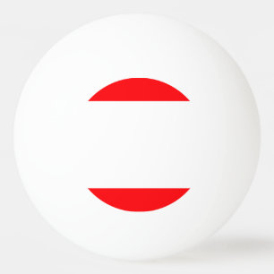 Christmas Red and White Cabana Stripes Ping-Pong Ball