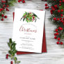 Christmas Red Berries Corporate Holiday Party Invitation