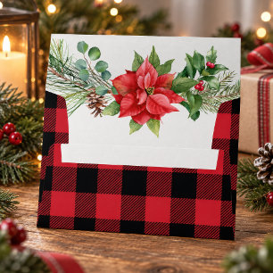 Christmas Red Berries Wedding  Envelopes