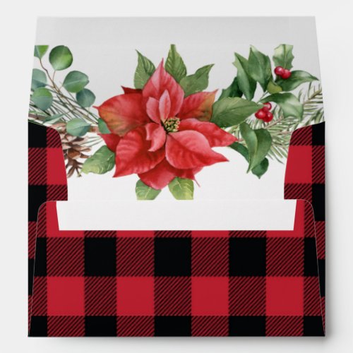 Christmas Red Berries Wedding  Envelopes